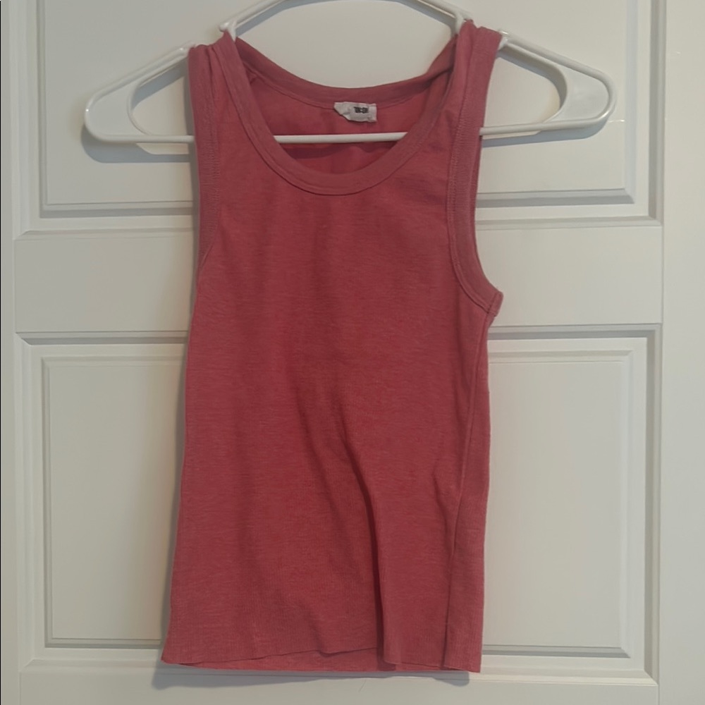 Pink Sleeveless Tank Top